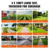 VEVOR Weed Barrier Landscape Fabric, 4*100FT Heavy Duty Garden Weed Fabric, Woven PP Weed Control Fabric, Driveway Fabric